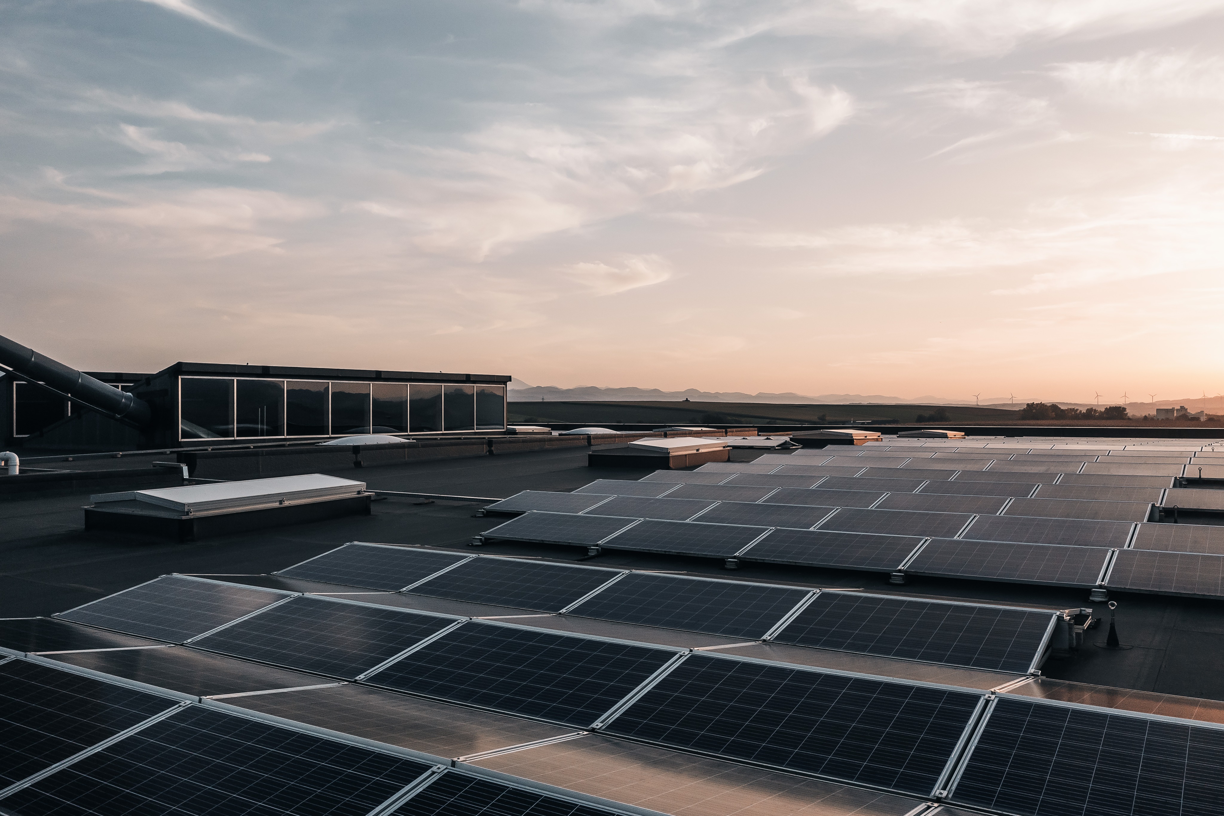 Solaranlage nach streifenfreier Reinigung